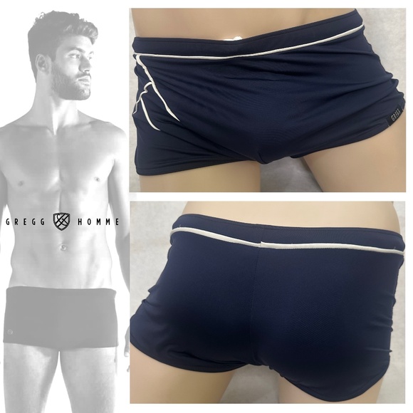 Gregg Homme Square Cut Swim Briefs Medium/ L 32-38" waist Gently worn - Picture 1 of 4